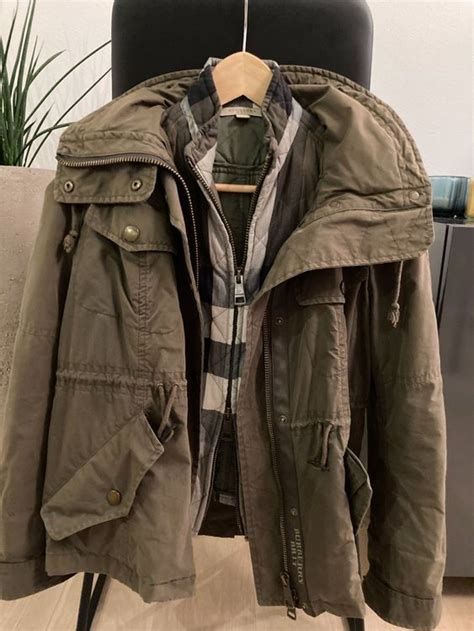 burberry parka grün